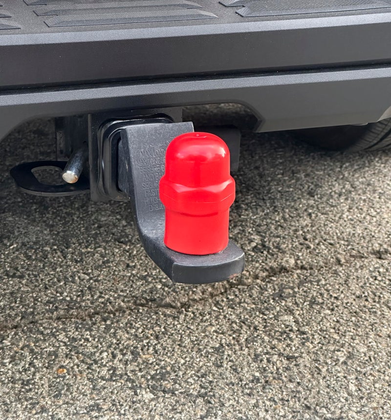Larin Red Rubber Trailer Hitch Ball Cover, Fit 1-7/8 or 2 Inch Trailer Balls - Image 4